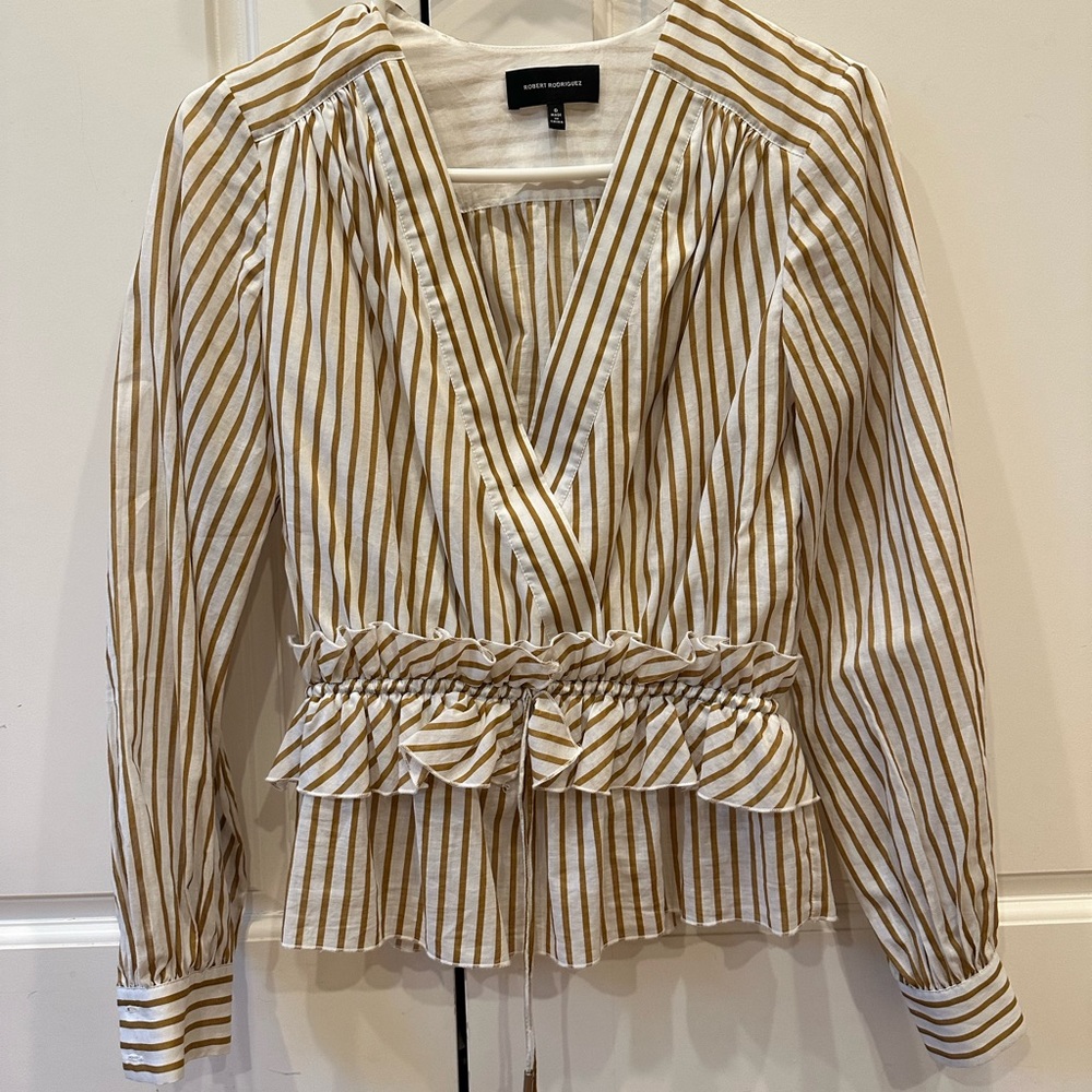 Robert Rodriquez spring striped top